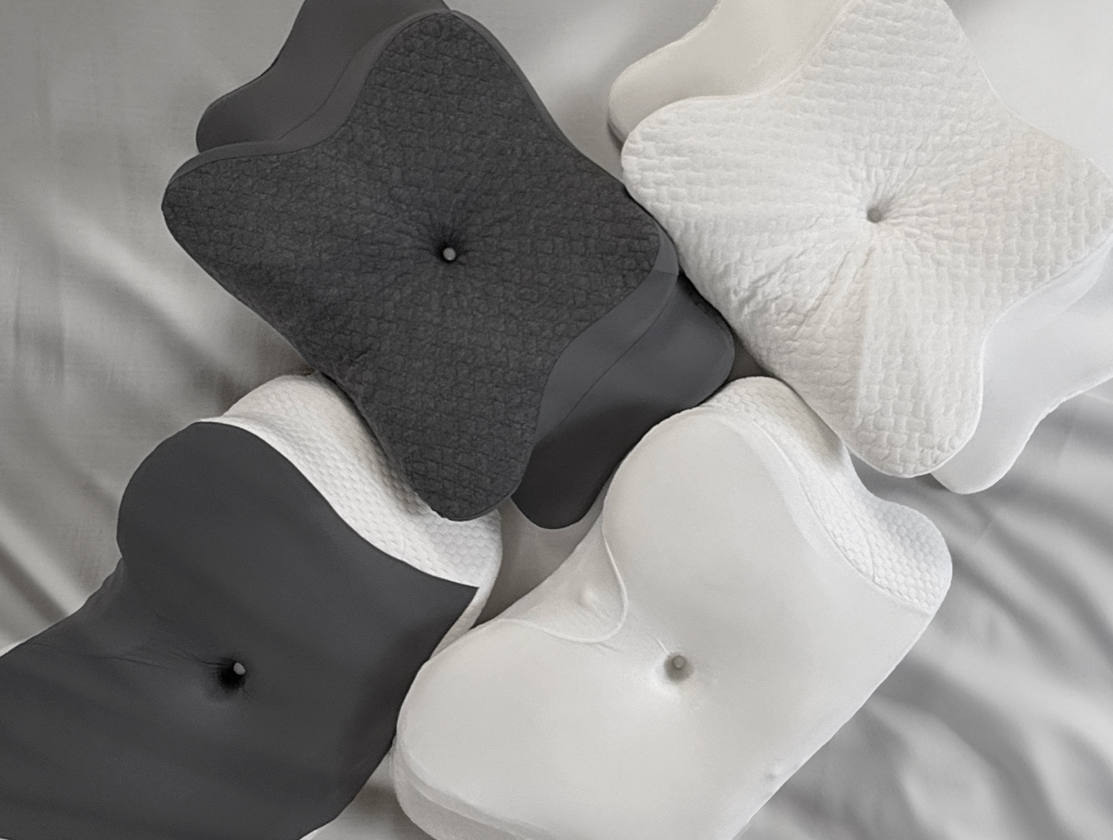 Ergonomisch geformte Kopfkissen