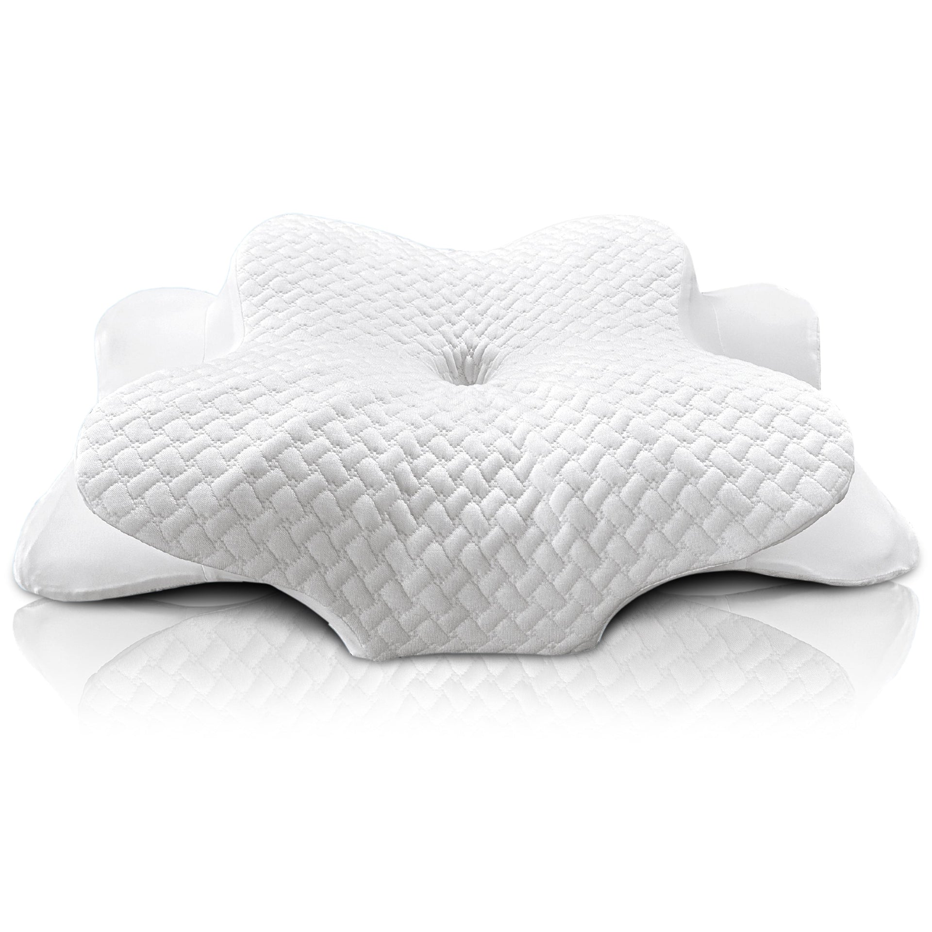 Oreiller Ergonomique Cervical, 2 en 1 Oreiller Orthopédique à Mémoire de Forme pour la Nuque, 62x37x12cm (gris) | Leroy Merlin