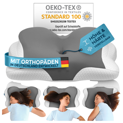 Orthopädisches Kissen - Grau (Allrounder)