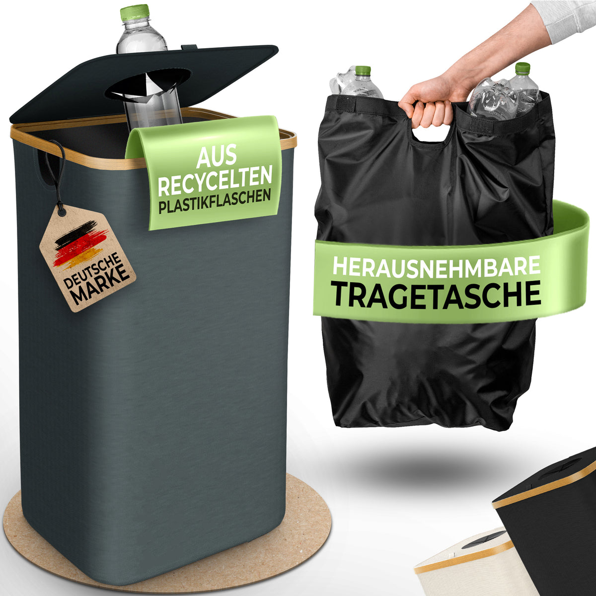 Pfandflaschen Aufbewahrung [inkl. XXL Tragetasche]