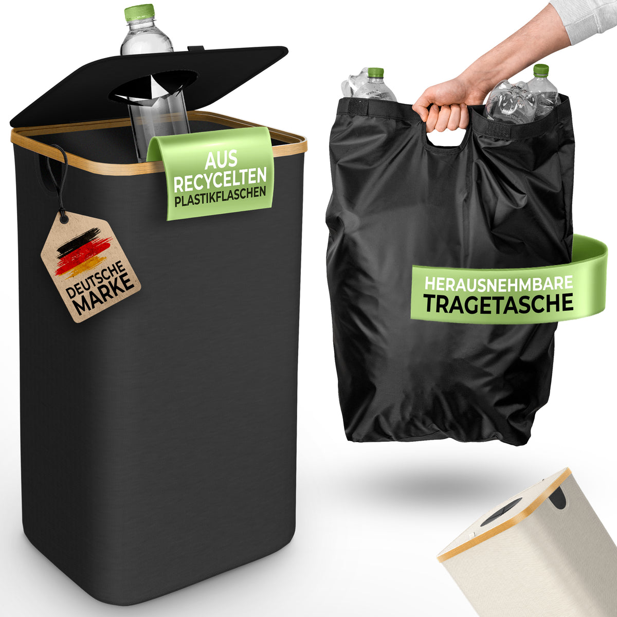 Pfandflaschen Aufbewahrung [inkl. XXL Tragetasche]