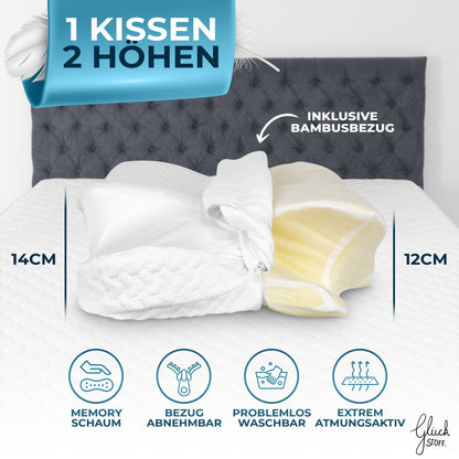 Orthopädisches Kissen Ergo Weiß #Farbe_Weiß