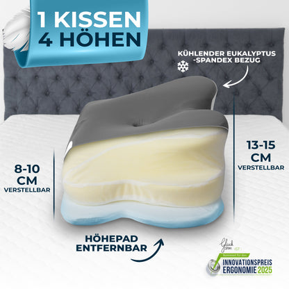 Orthopädisches Kissen Allrounder Grau #Farbe_Grau
