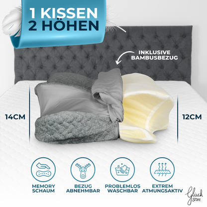 Orthopädisches Kissen Ergo Grau #Farbe_Grau