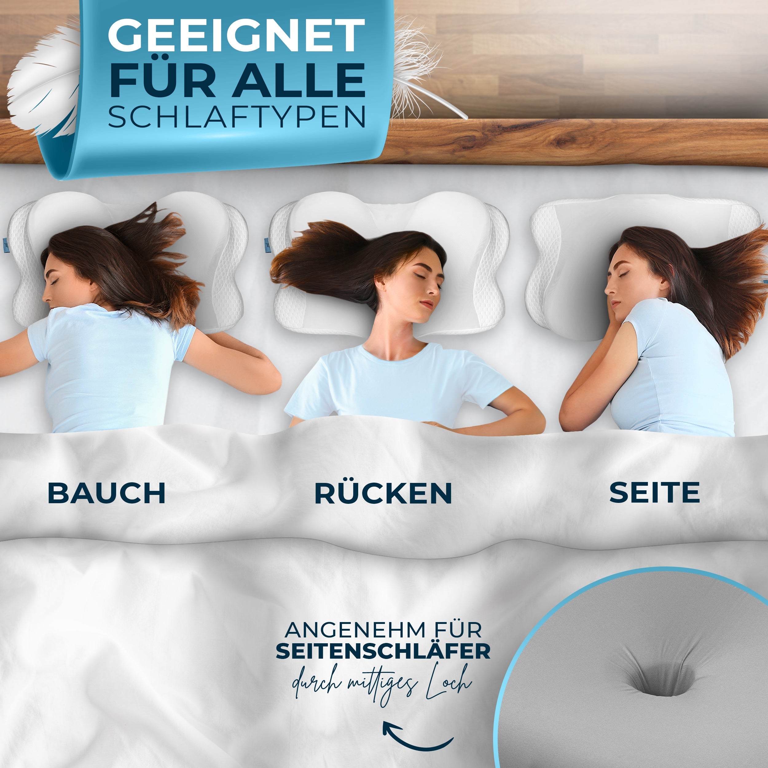 Orthopädisches Kissen Allrounder Grau 