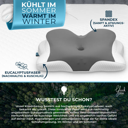 Orthopädisches Kissen - Grau (Allrounder)