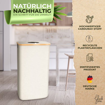 Pfandflaschen Aufbewahrung [inkl. XXL Tragetasche] - Beige