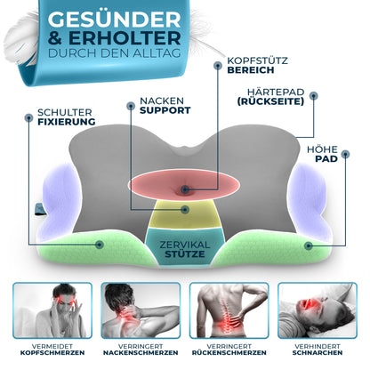 Orthopädisches Kissen - Grau (Allrounder)