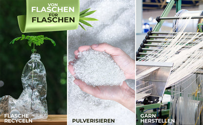 Pfandflaschen Aufbewahrung [inkl. XXL Tragetasche] - Schwarz