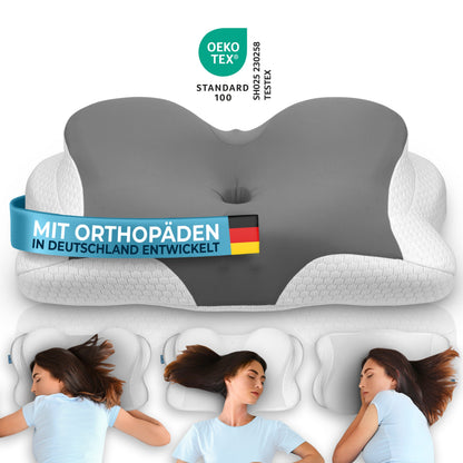 Orthopädisches Kissen Allrounder Grau #Farbe_Grau