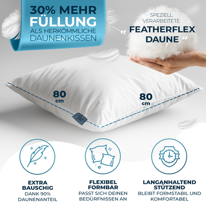 Daunenkissen 80x80 [Made in Germany]
