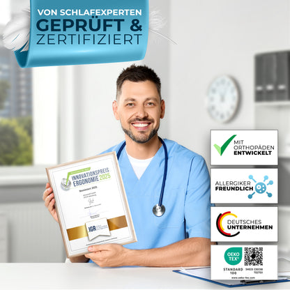 Orthopädisches Kissen - Weiß (Allrounder)