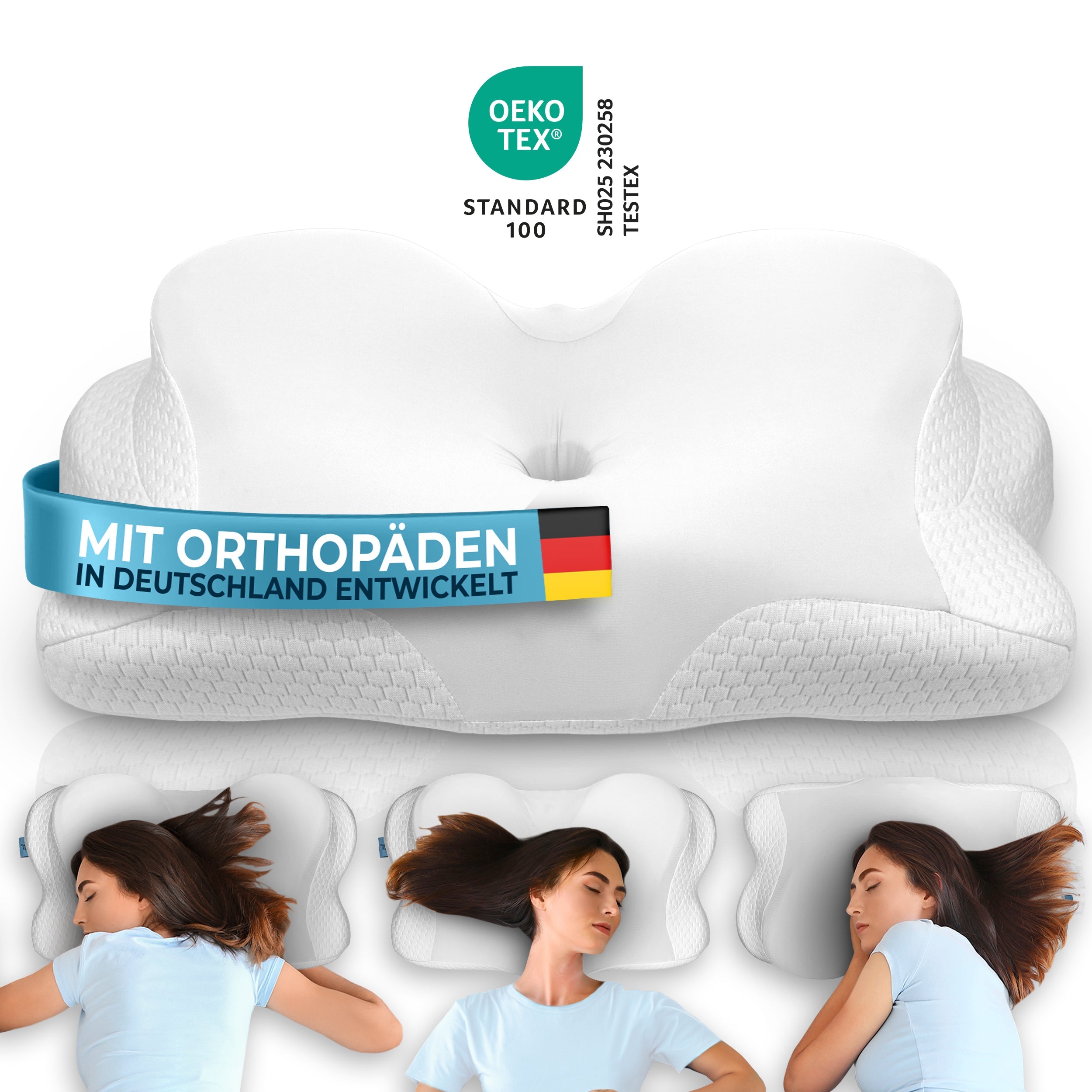 Orthopädisches Kissen Allrounder Weiß #Farbe_Weiß