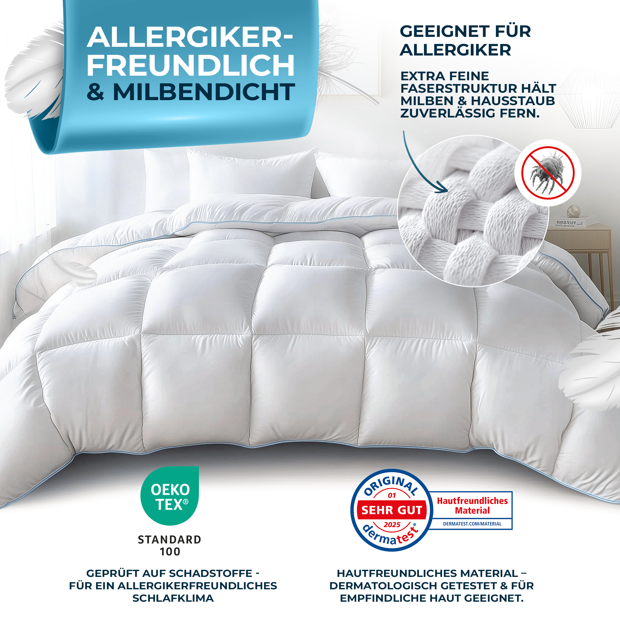 Ganzjahres-Daunendecke [Made in Germany]