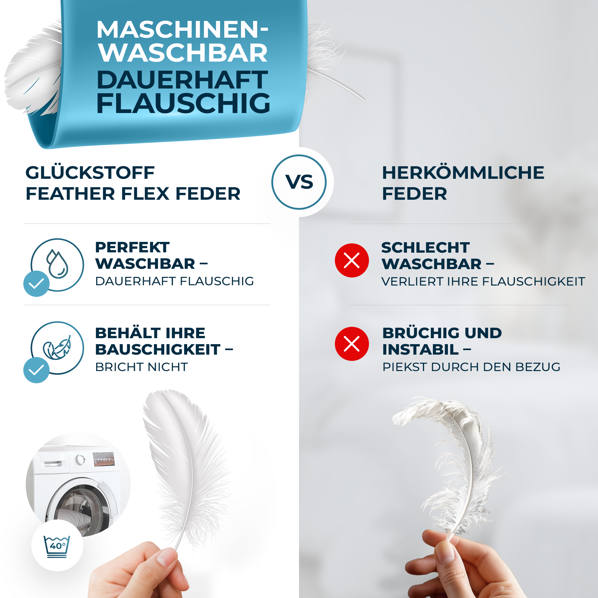 Ganzjahres-Daunendecke [Made in Germany]