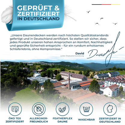 Ganzjahres-Daunendecke [Made in Germany]