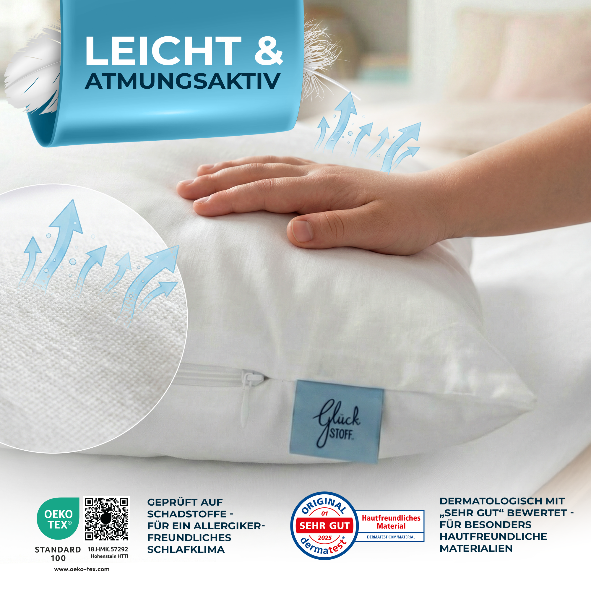 Orthopädisches Kinderkissen [OEKO-TEX zertifiziert]