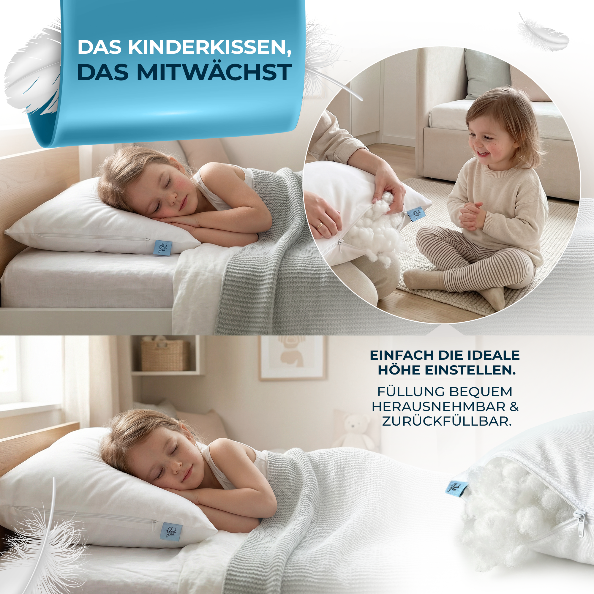 Orthopädisches Kinderkissen [OEKO-TEX zertifiziert]