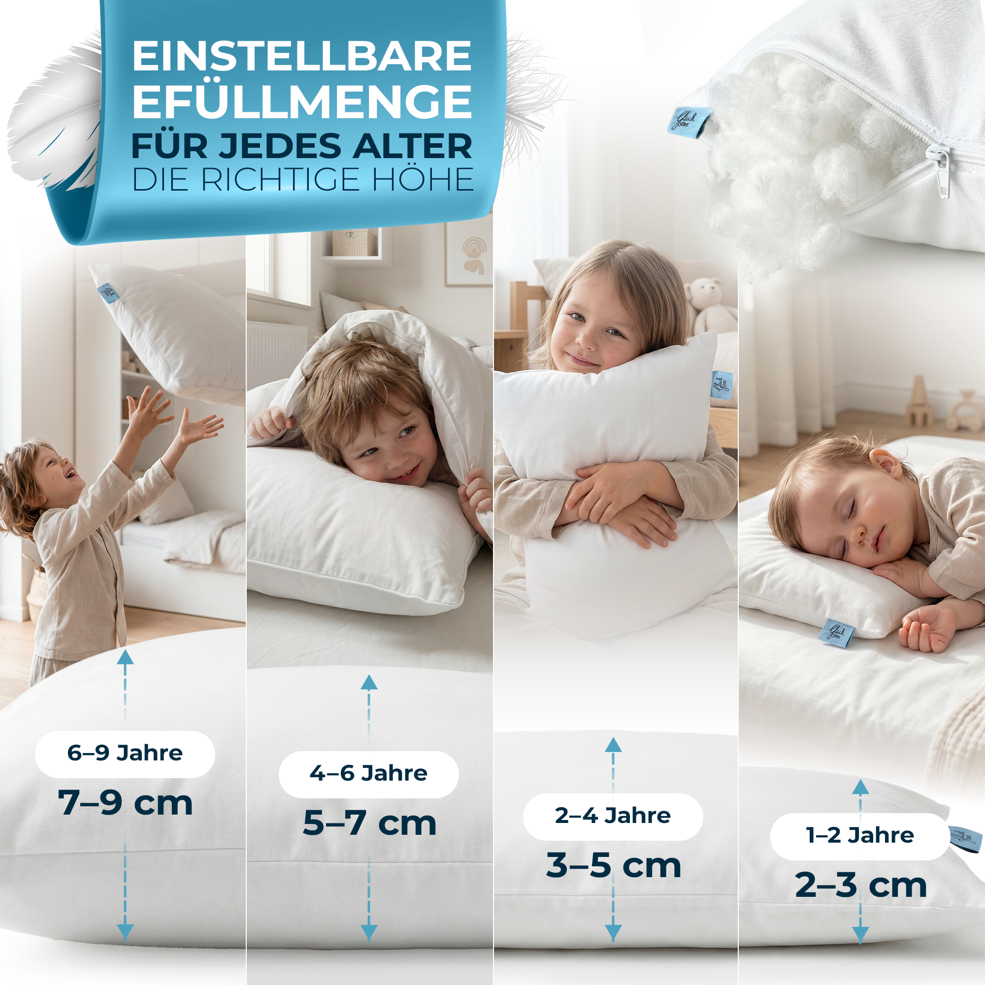 Orthopädisches Kinderkissen [OEKO-TEX zertifiziert]